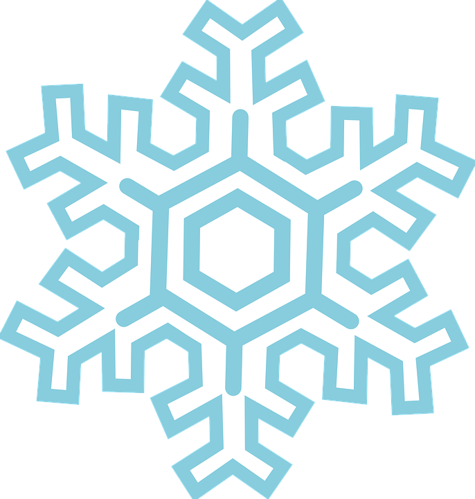 Snowflake Clipart Frost - Snowflake Clipart Black Background (686x720)