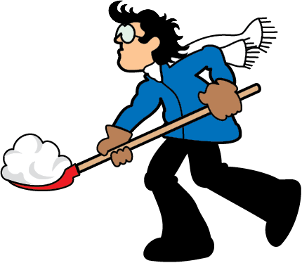 Shovelling Snow Safely - Shovel Snow Clip Art (430x374)
