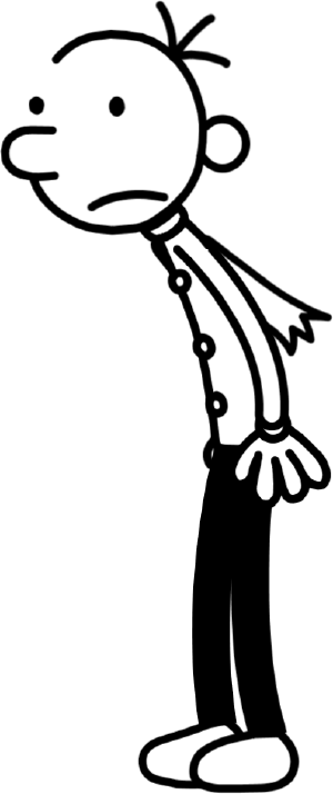 Greg Heffley - Easy To Draw Diary Of A Wimpy Kid (300x714)