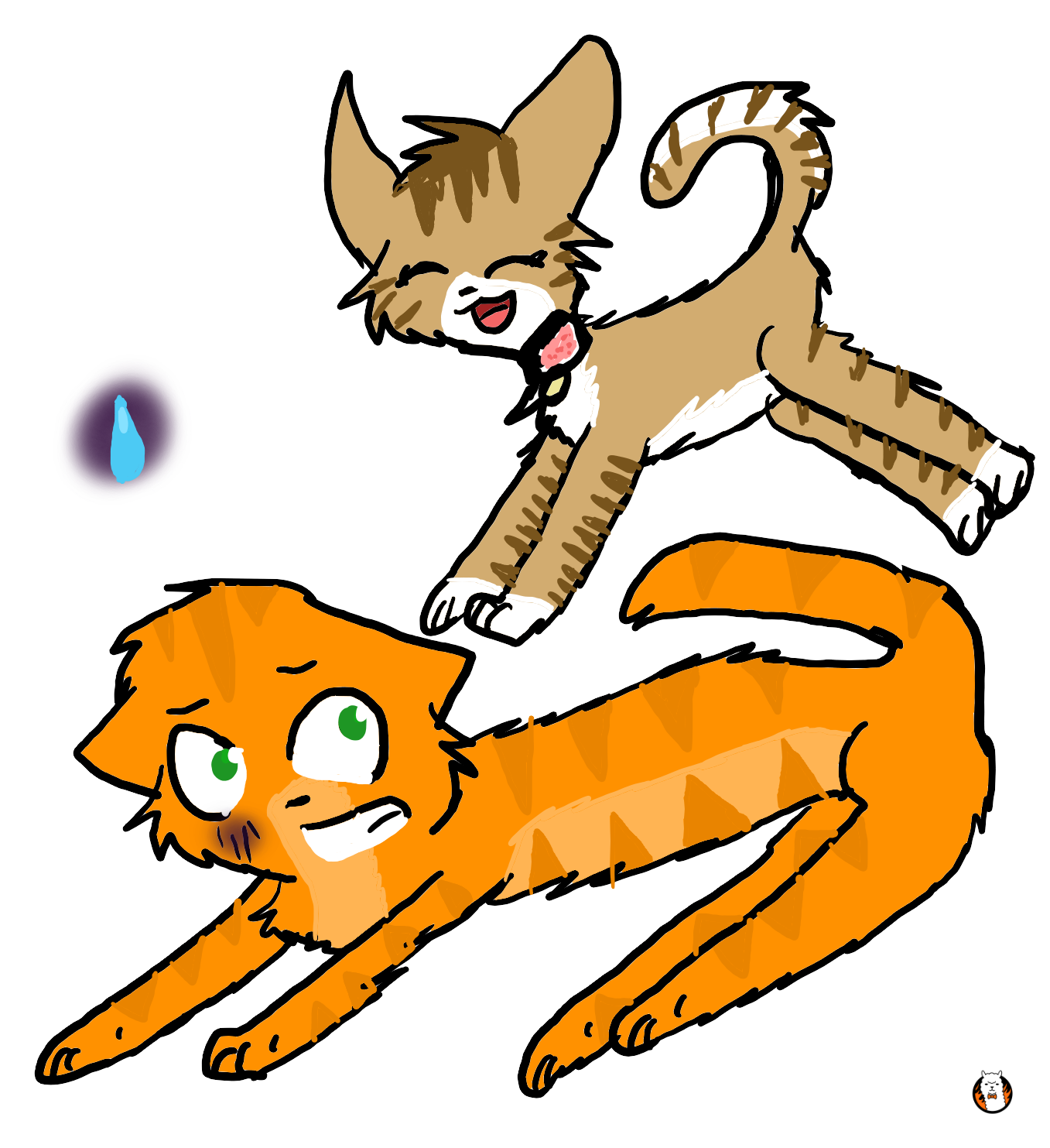 Here's One More Drawing, Which Is Warrior Cats Related - Cartoon (1400x1505)