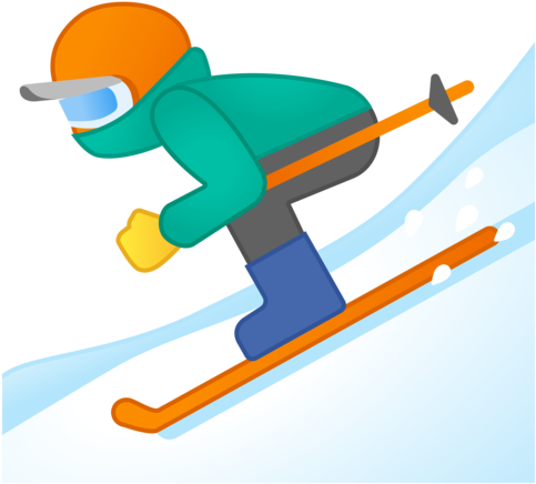 Google - Ski Emoji Png (512x512)
