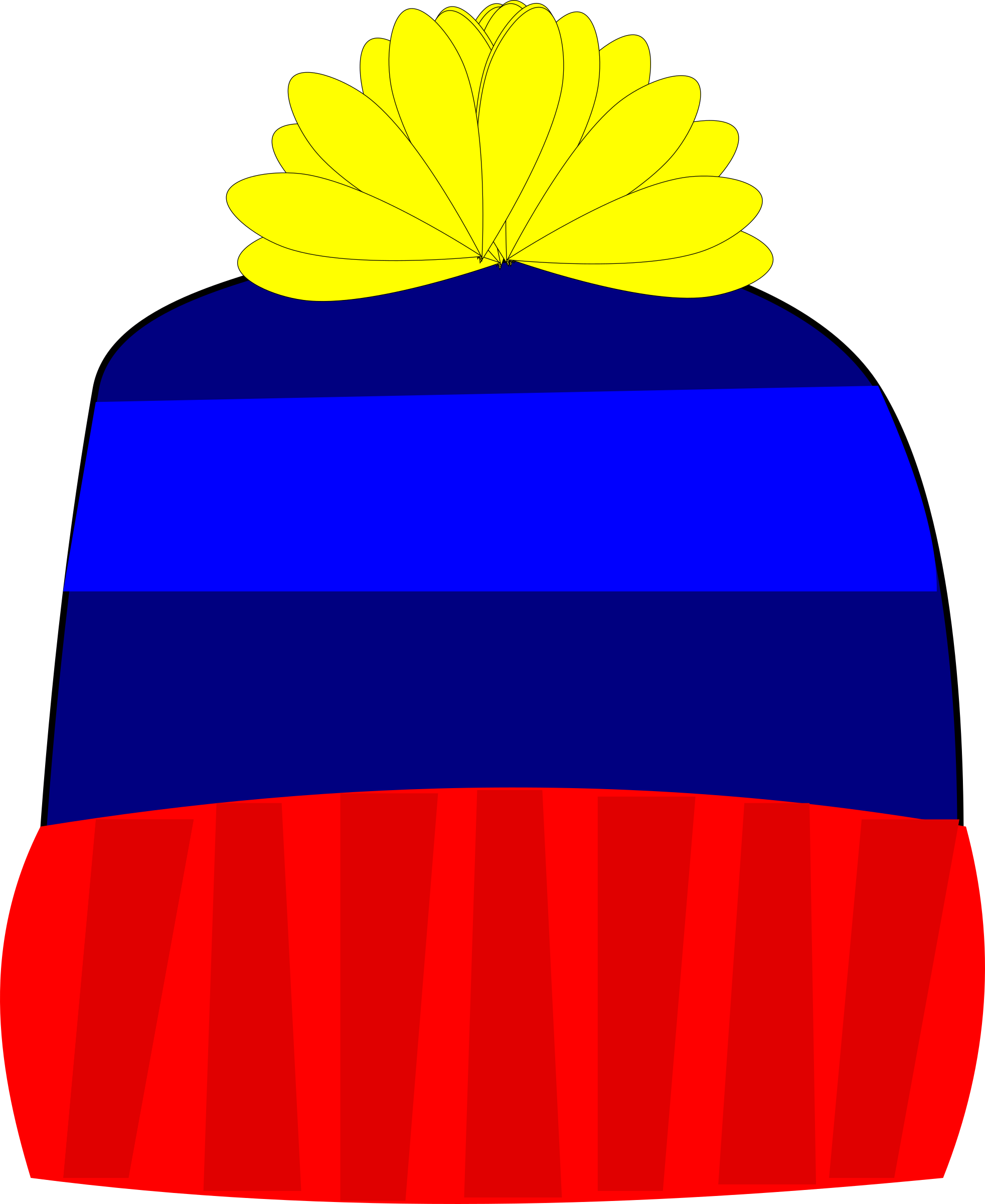 Medium Image - Knit Hat Clipart (1964x2400)