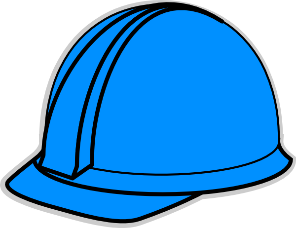 Free Blue Hat Cliparts, Download Free Clip Art, Free - Cartoon Blue Hard Hat (600x462)