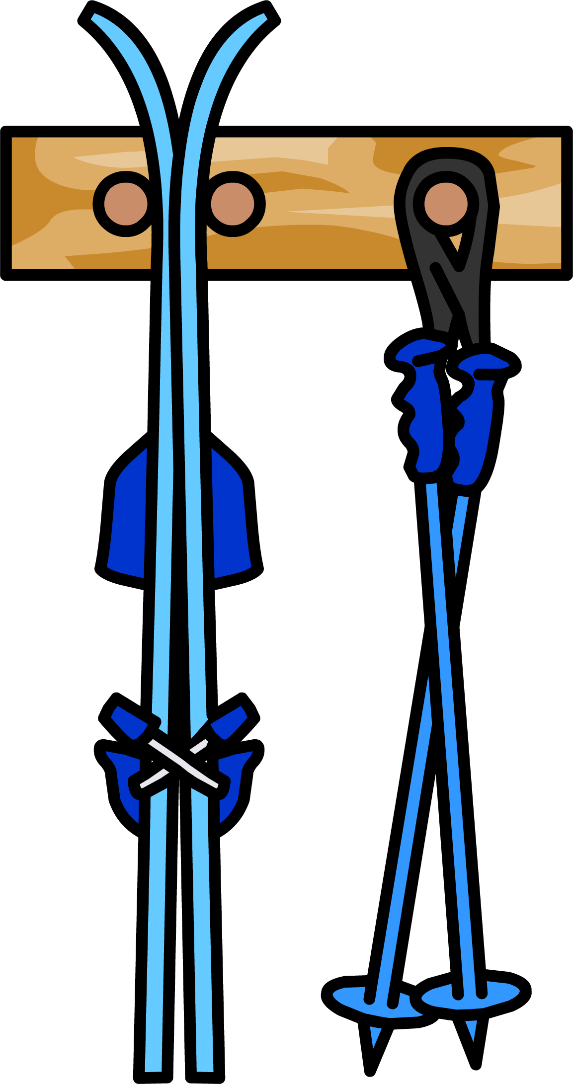 Ski Rack - Ski Rack Clipart (1153x2182)