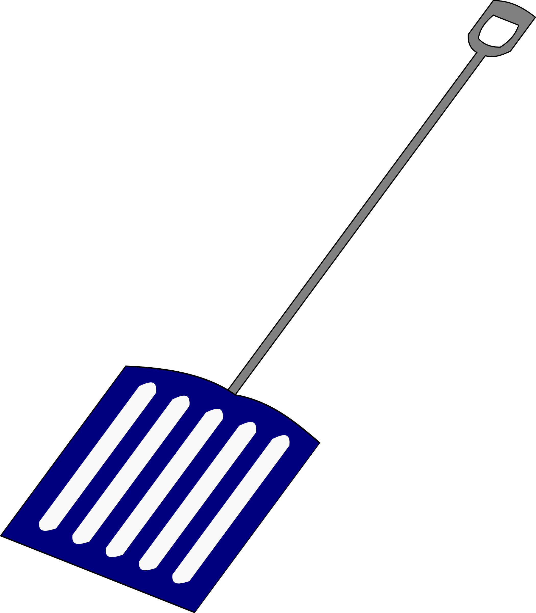 Snow Shovels Cliparts - Snow Shovel (2100x2400)