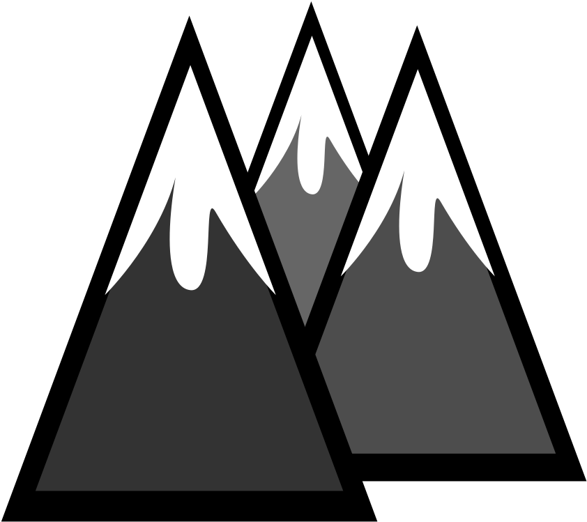 Clip Art Details - Gambar Animasi Logo Gunung (1000x1000)
