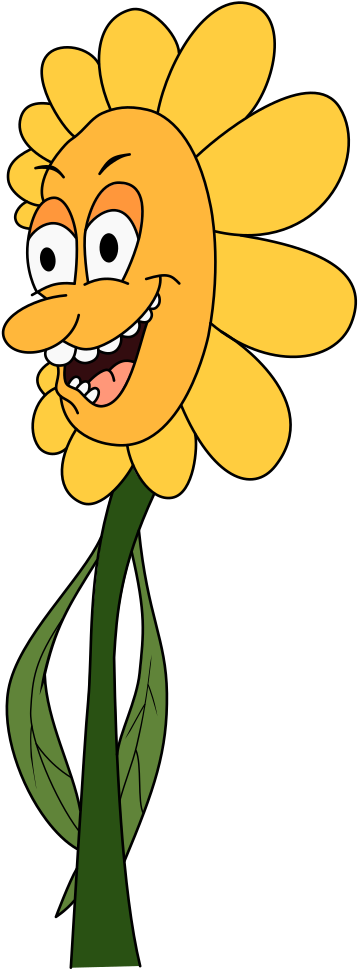 Anthropomorphic Plant Flower Cartoon - Cartoon (547x1000)