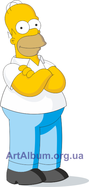 Clipart Homer Simpson - Homer Simpson (300x632)
