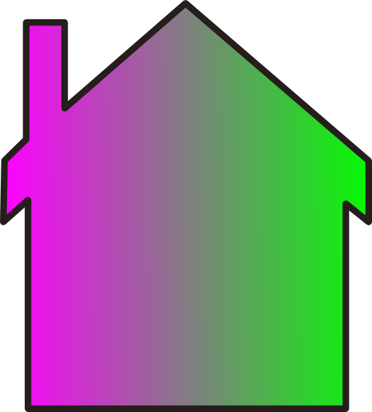 Rainbow House Clipart (540x598)