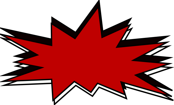 Bang On Head Clipart - Boom Clipart (600x363)