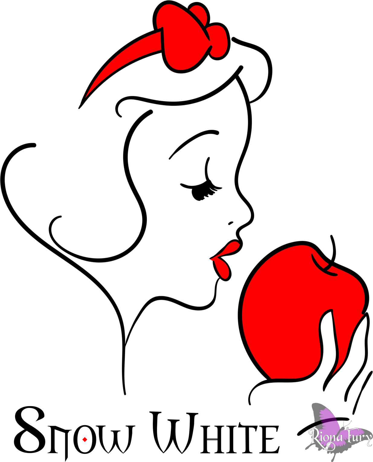 Apple Clipart Snow White - Snow White Apple Clipart (1235x1530)