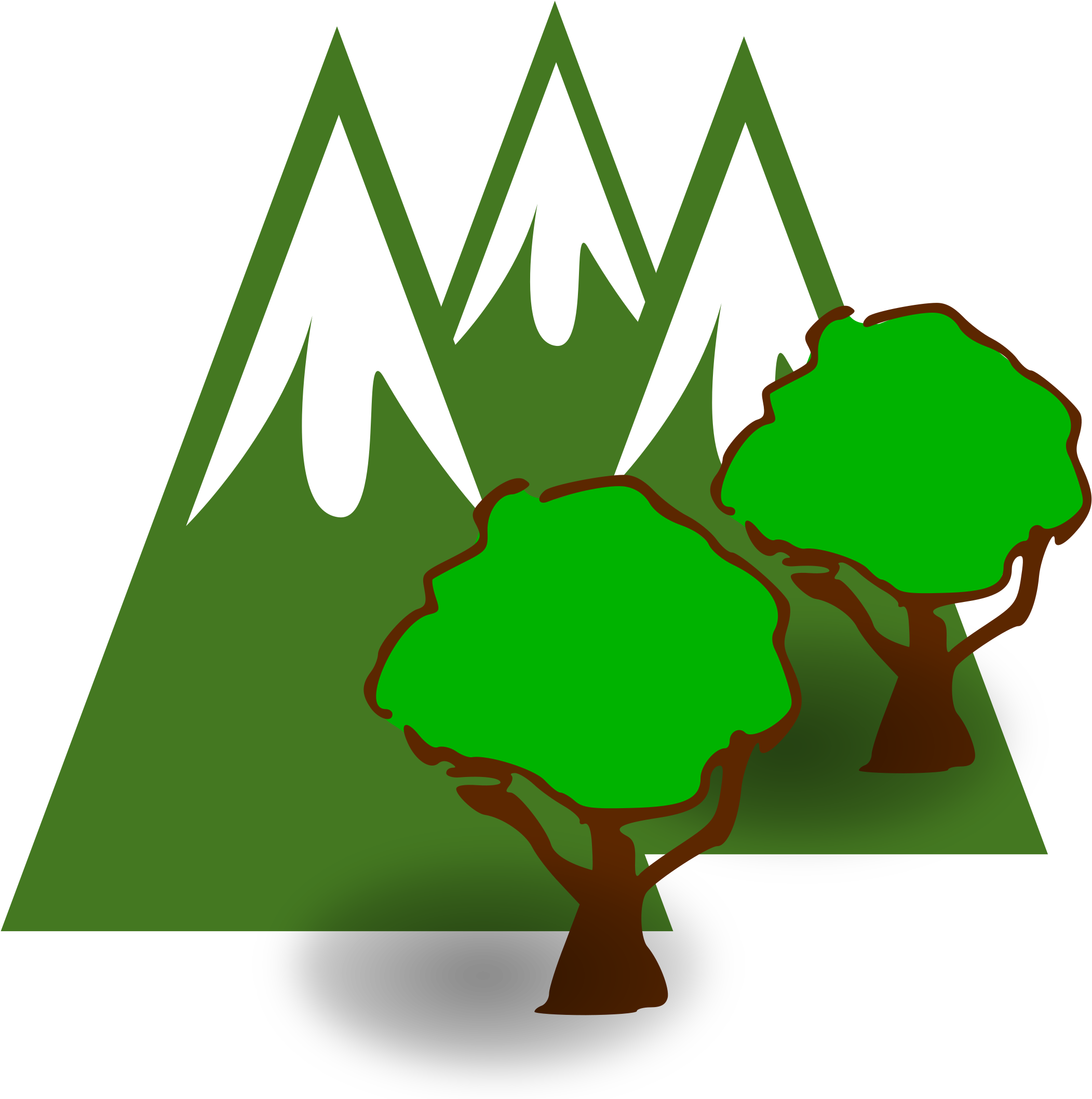 Free Green Mountain Cliparts, Download Free Clip Art, - Tree Clip Art (2400x2400)