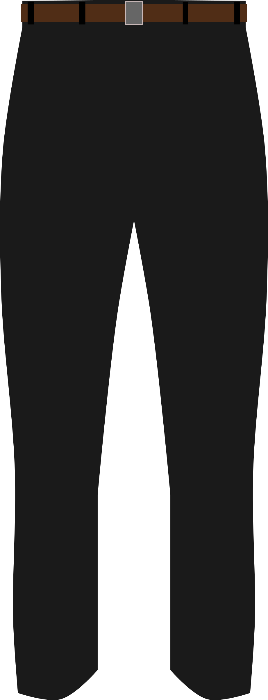 Pants Clip Art Smarty Shorts Dress - Black Pants Clipart (922x2400)