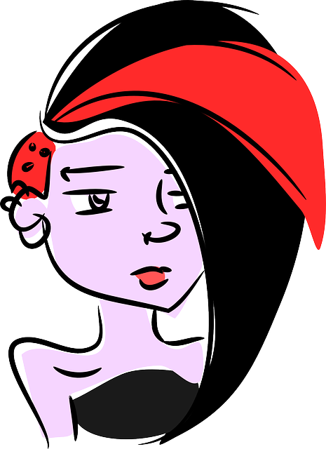 Girl, Hipster, Punk, Scene, Woman, Female - Heidi With Blue Hair (465x640)