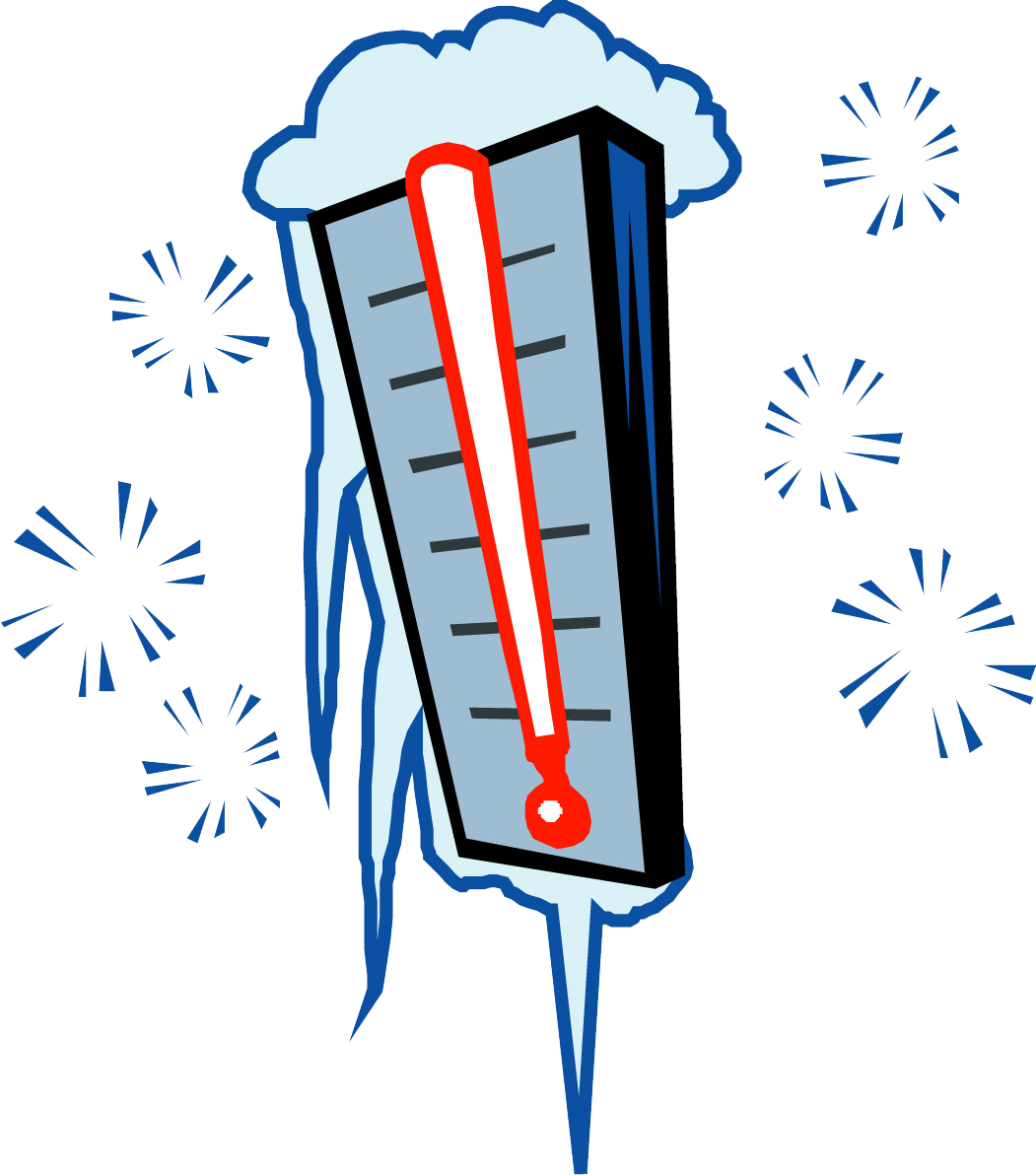 Cold Temperature Weather Thermometer Clip Art - Cold Temperature Weather Thermometer Clip Art (1051x1192)