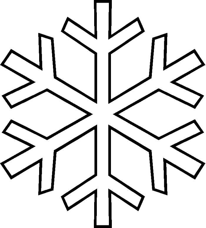 Free Snowflake Images - Drawing Of A Snowflake (700x773)