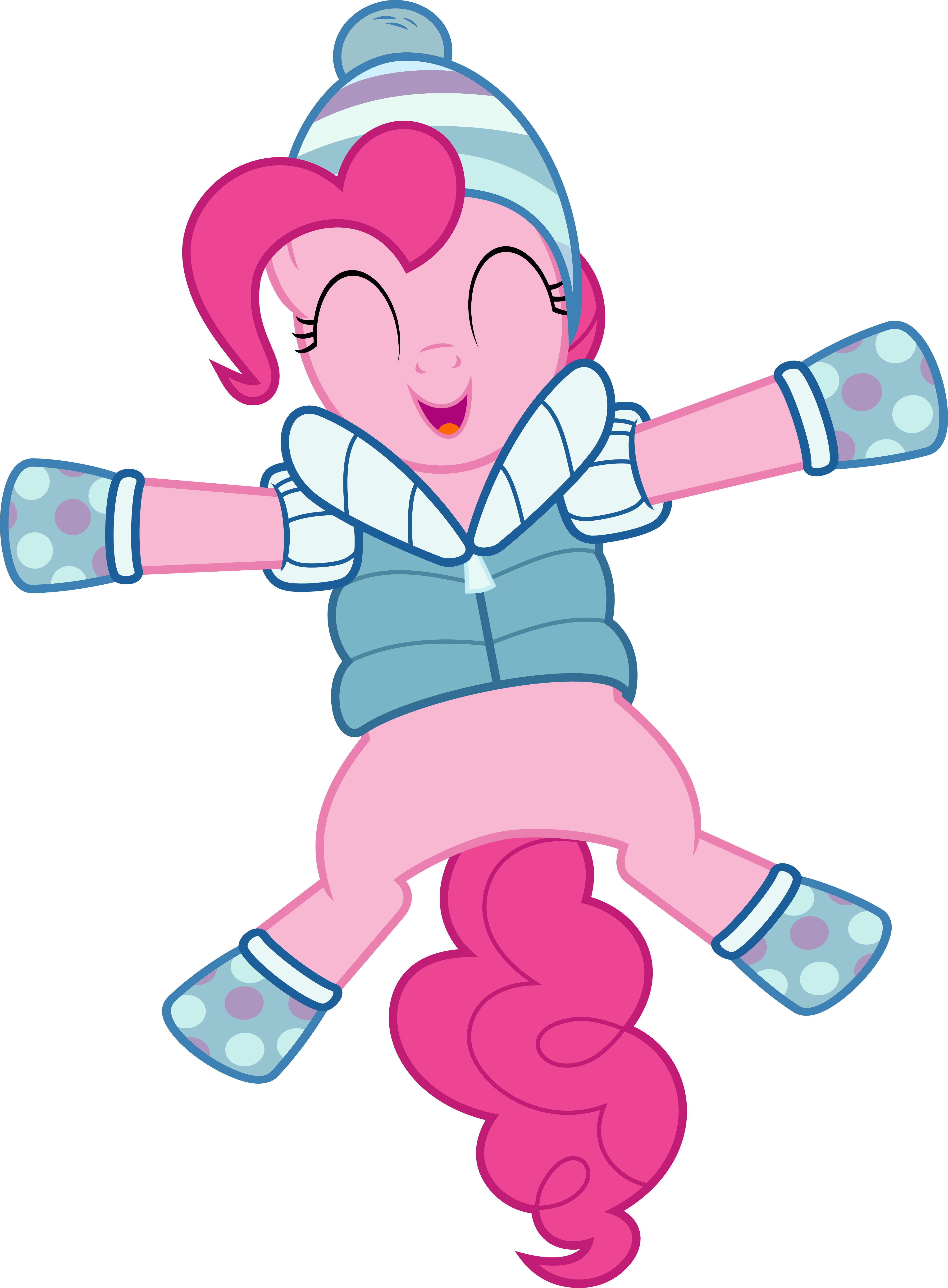 Pinkie Pie Making A Snow Angel By Jeatz-axl - Mlp Winter Pinkie Pie (4000x5433)
