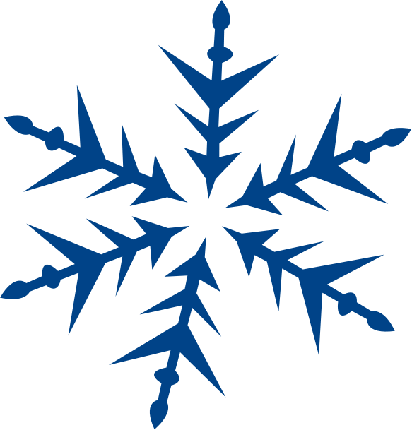 Clipart Png Snowflakes Download - Blue Snowflakes Clip Art (583x609)
