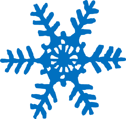 Blue Snowflake - Snowflake (430x405)