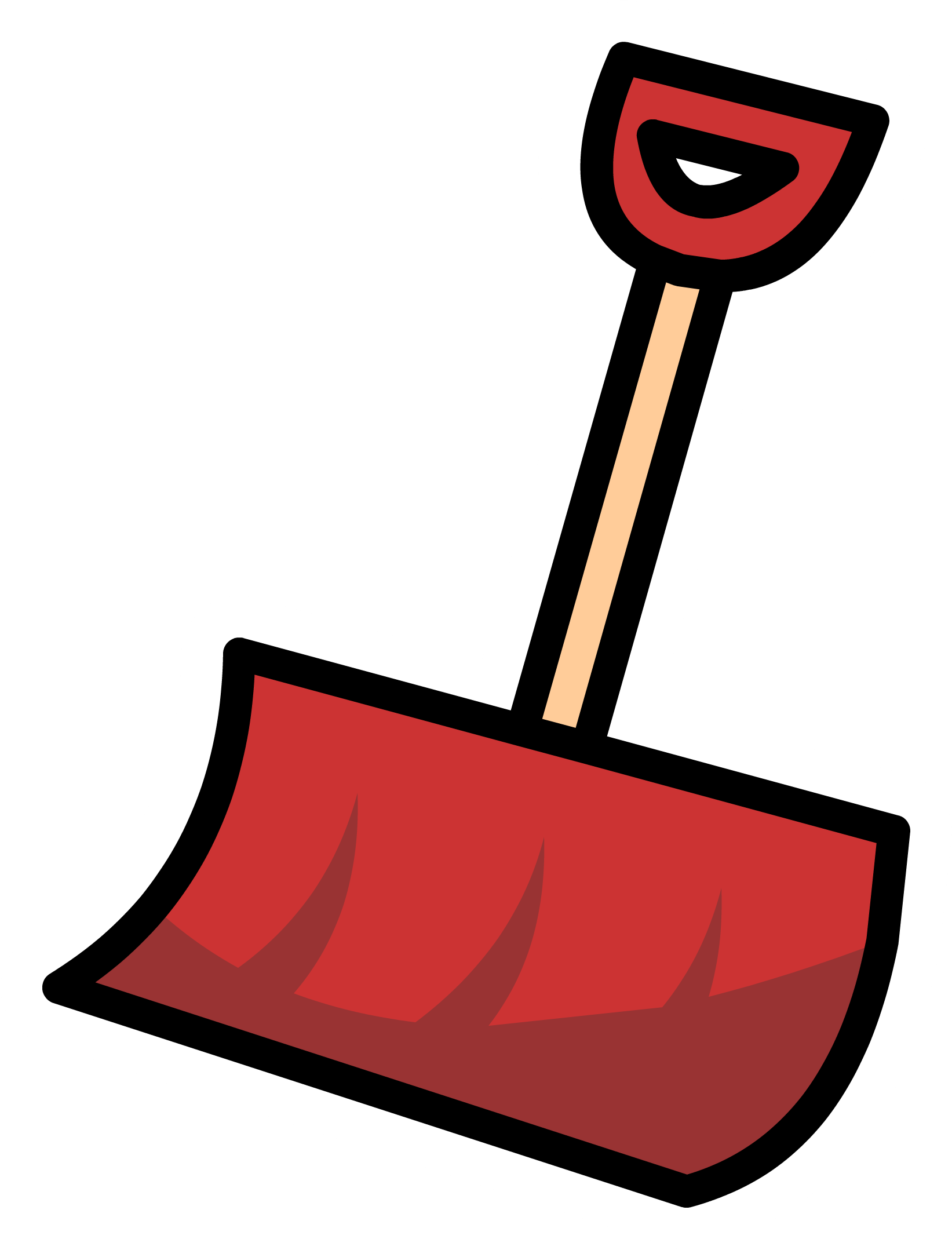 Shovel Clip Art - Clip Art Snow Shovel (1643x2157)