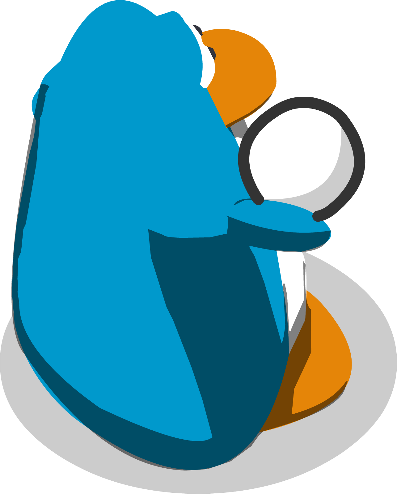 Penguin Throwing Snowball - Club Penguin Penguin Snowball (1285x1598)