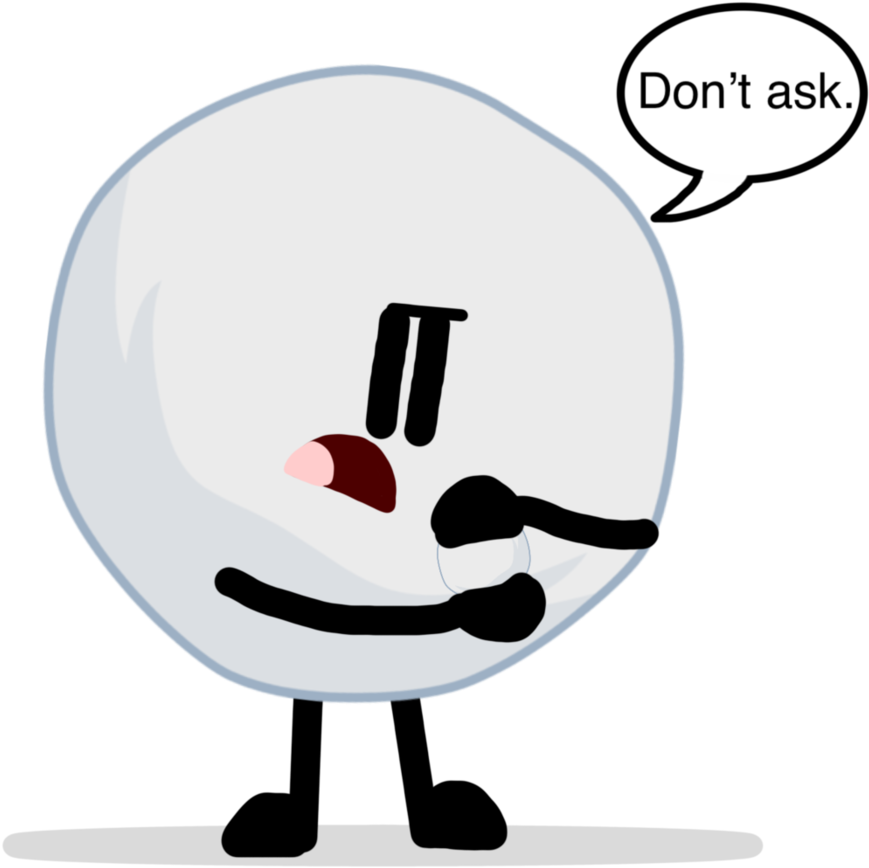Snowball Making A Snowball By Ball Of Sugar - Snowball Bfb (895x893)