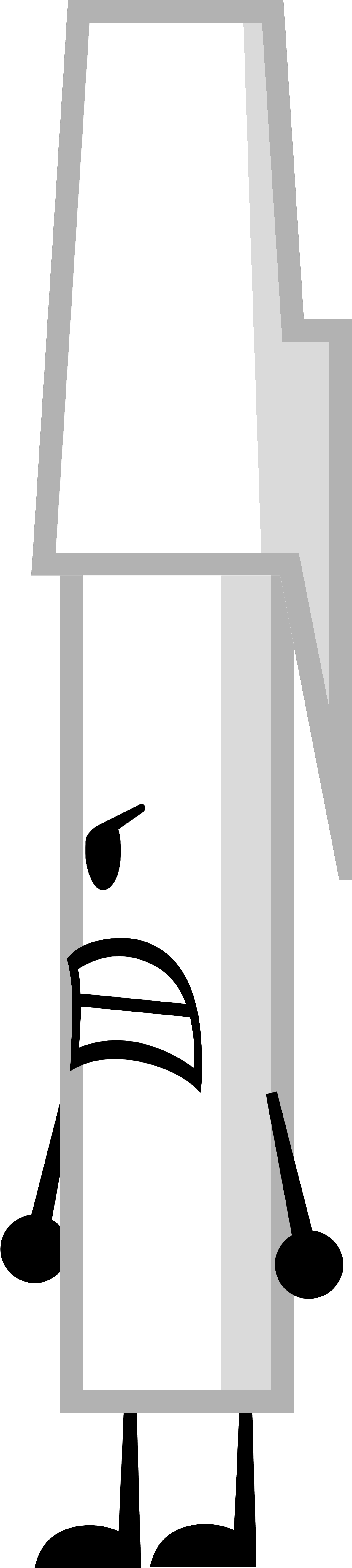 Pen As Snowball - Bfdi White Pen (1837x5471)