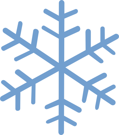 Snowflake Png - Blue Snow Flake (400x453)