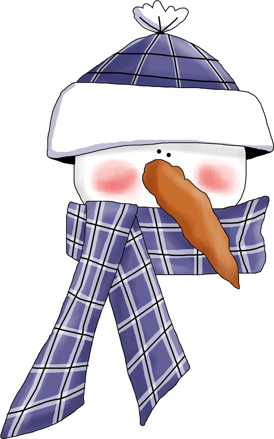 Snowman Head Clipart - Weihnachtstrio-tier-wünsche Karte (975x1520)