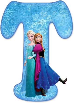 Alfabeto De Ana, Elsa Y Olaf De Frozen - Letras De Frozen O (318x442)