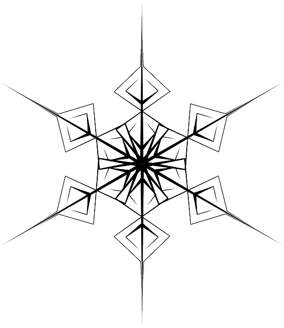 Crystal, Hexagonal, Snowflake, Symmetry - Snowflake (555x640)