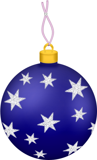 Transparent Blue Christmas Ball With Stars Ornament - Christmas Ball Ornaments Transparent (355x576)