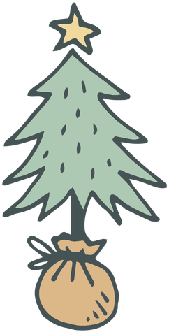 Christmas Tree Free Png Transparent Background Images - Hand Drawn Christmas Tree Png (512x512)