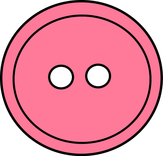 Pink Button Clip Art - Sewing Button Clip Art (544x522)