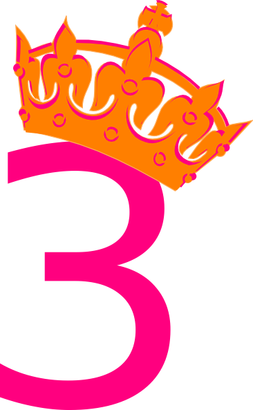 Pink Clipart Number - Number 2 In Pink (366x593)