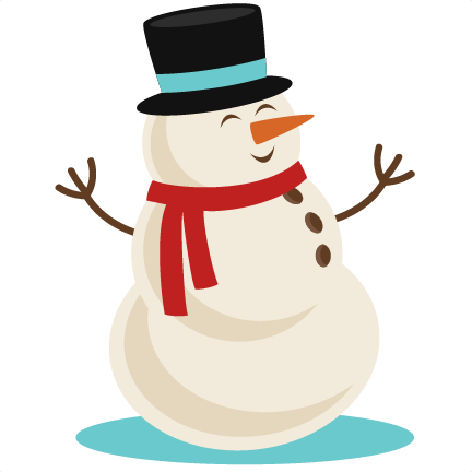 Happy Snowman Svg Scrapbook Title Winter Svg Cut File - Snowman Christmas Clipart Free (432x432)