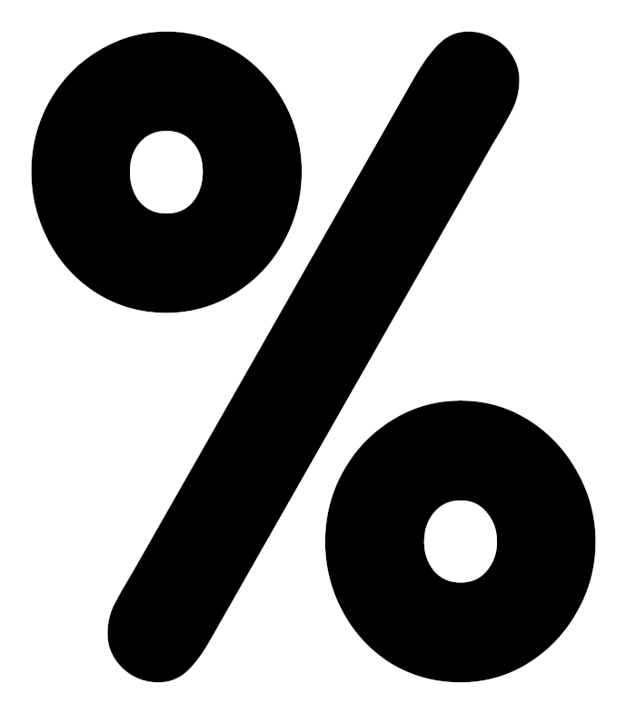 Use These Percentage Vector Clipart Image - Percent Clipart (800x800)