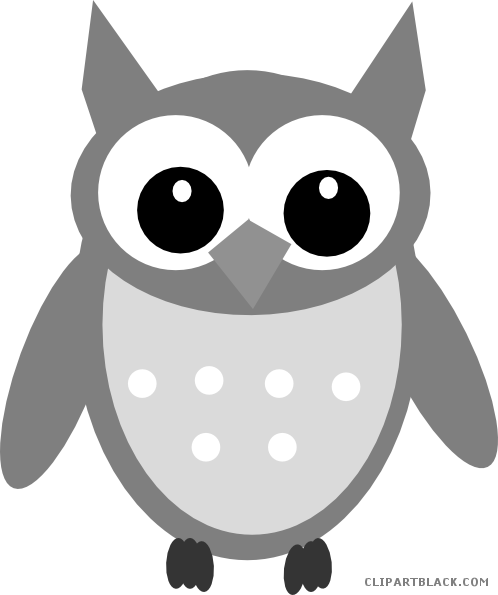 Owl Math Animal Free Black White Clipart Images Clipartblack - Night Owl Cookies Logo (498x595)