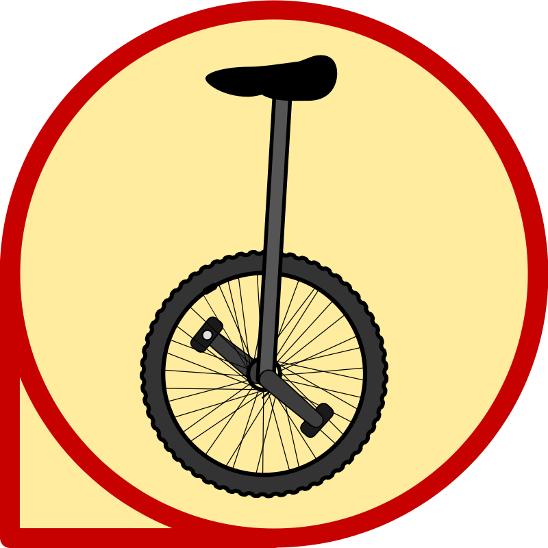 Similar Clip Art - Unicycle Clip Art (900x900)