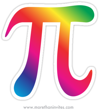 Pretty Pi Clipart Math Pi Clipart Best - Rainbow Pi Symbol (400x420)