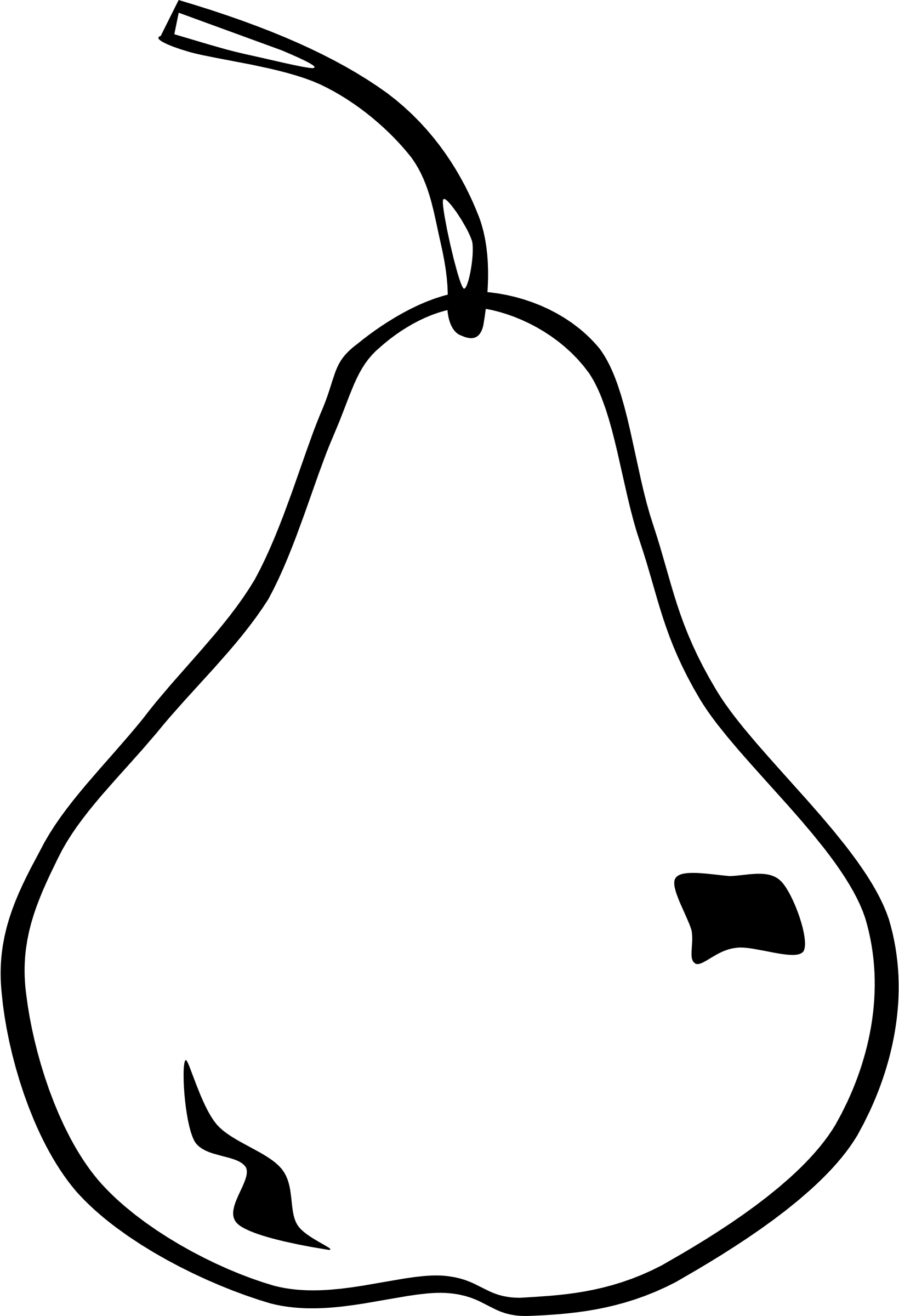 Big Image - Pear Black And White (1640x2400)