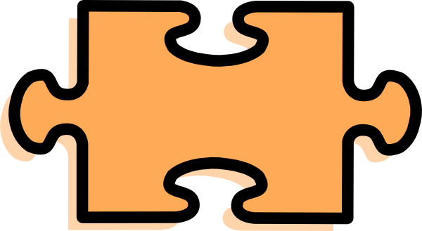 Puzzle Piece Test Clip Art - Yellow Jigsaw (600x329)
