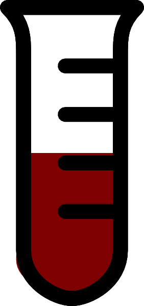 Test Tube Red Clip Art - Test Tube Clip Art (282x598)