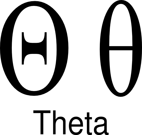 Theta Symbol Transparent Background (600x571)