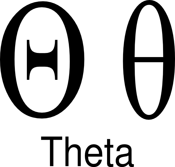 Theta Symbol Transparent Background - (600x571) Png Clipart Download