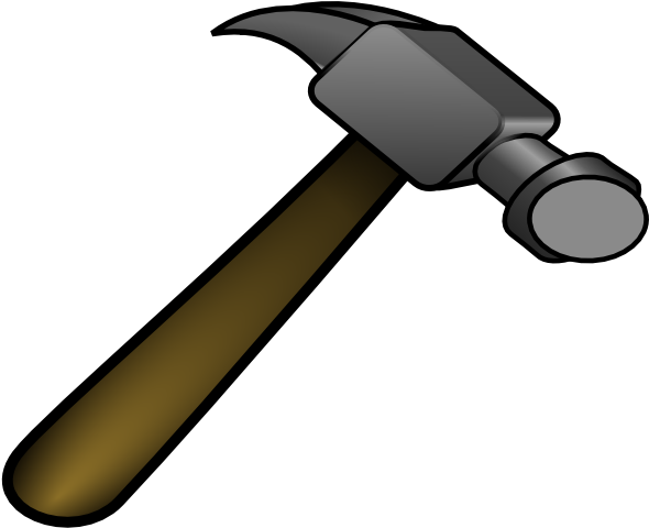 Transparent Cartoon Hammer (895x720)