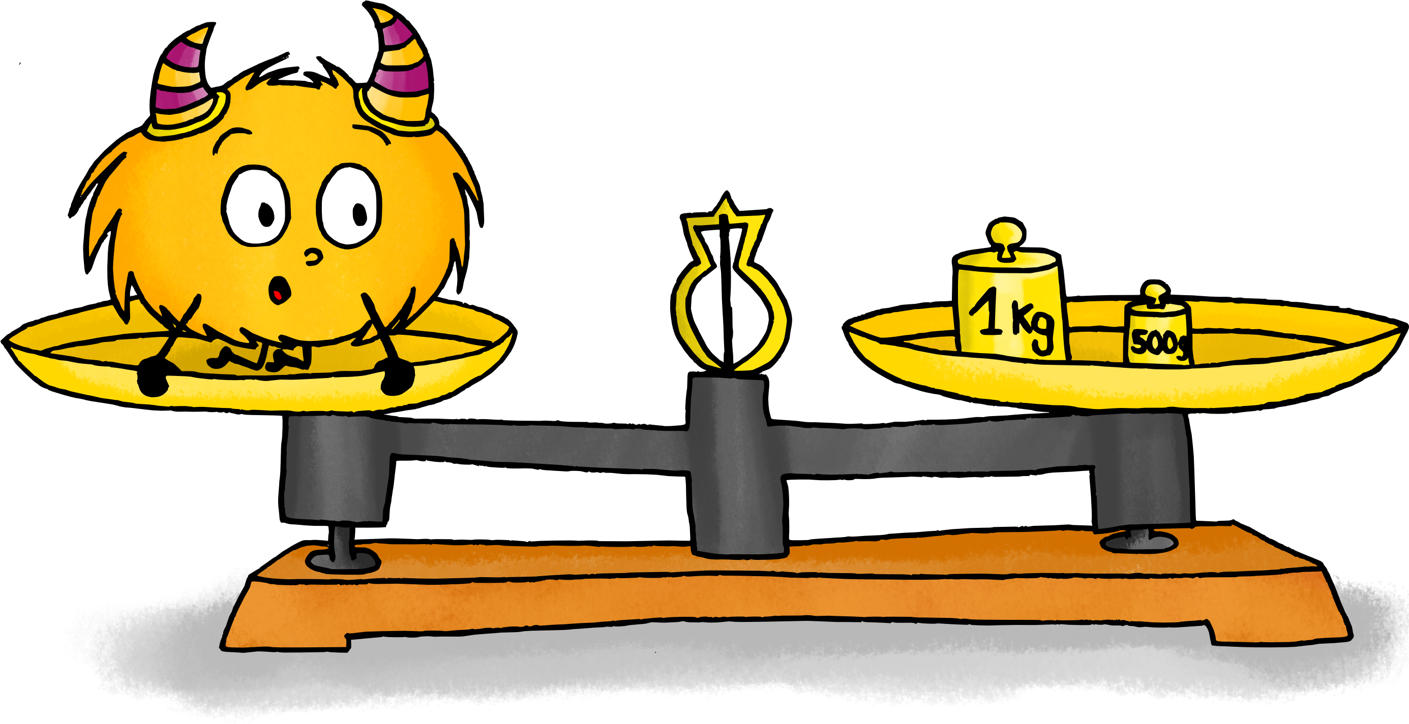 Dessin Mystik's Balance - Grandeurs Et Mesures Clipart (2770x1500)