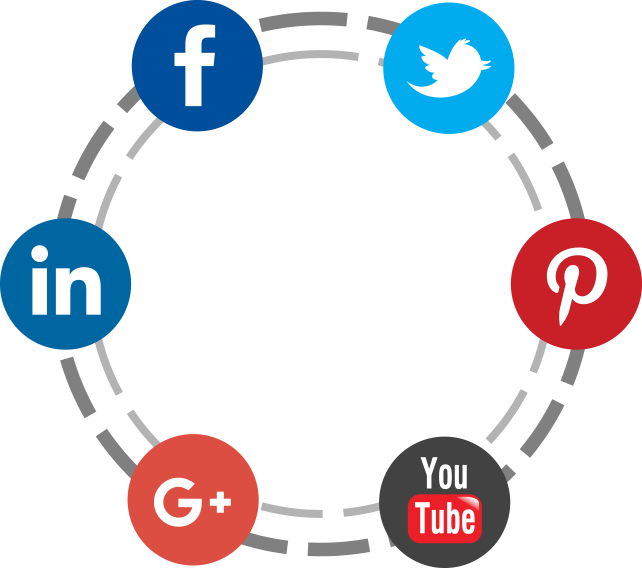 Social Media Marketing - Social Media Icons Png Black White (642x568)