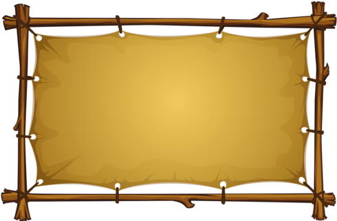 Blank Sign, Borders Free, Canvas Board, Clip Art, Printables, - Cartelito De Madera Png (500x335)