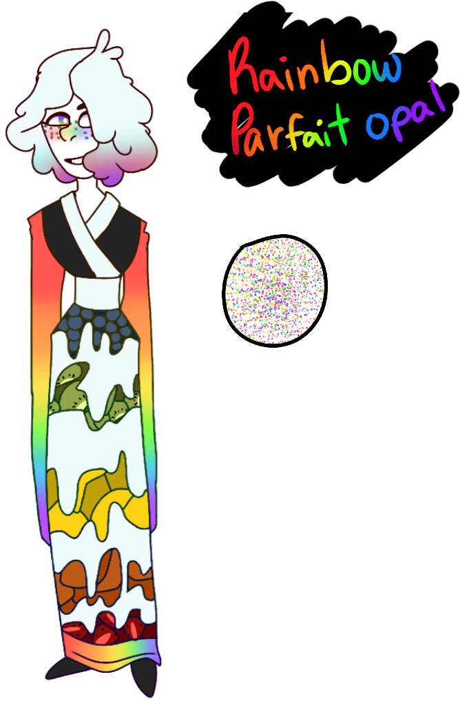 Open Rainbow Parfait Opal By Hyponotica - Cartoon (768x1024)
